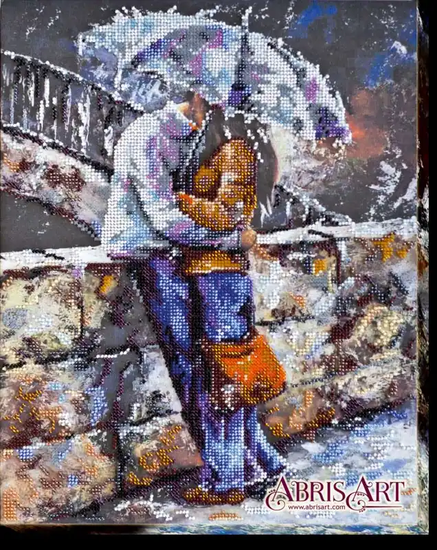 “Amore sotto la pioggia”di Imre Toth (Emerico). Kit ricamo a perline - Solo oggi