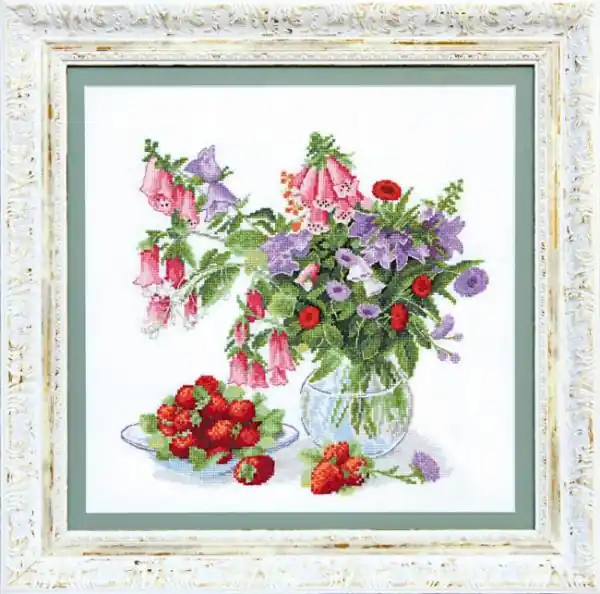 “Profumi della primavera”. Kit ricamo punto croce - Liquidazione