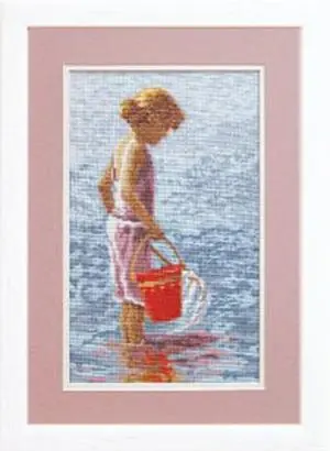 “Al mare”. Kit ricamo punto croce | Tra i preferiti