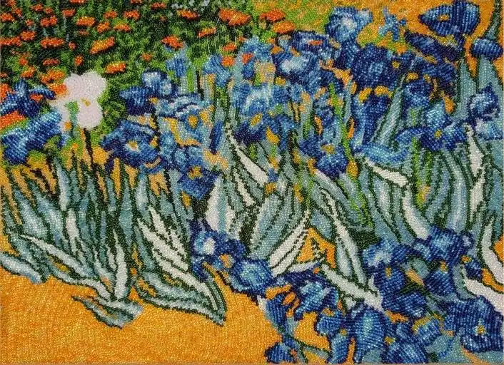 “Iris” di Vincent Van Gogh. Kit ricamo a perline - Molto richiesto