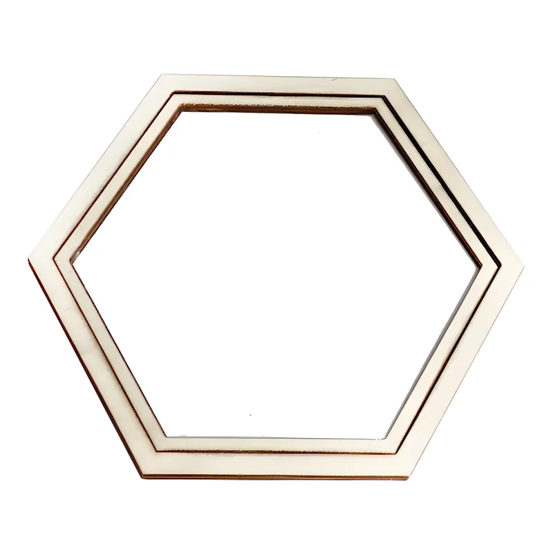 Telaio esagonale per ricamo in legno di 16 x 18,5 cm - Casasol | Nuovo lancio