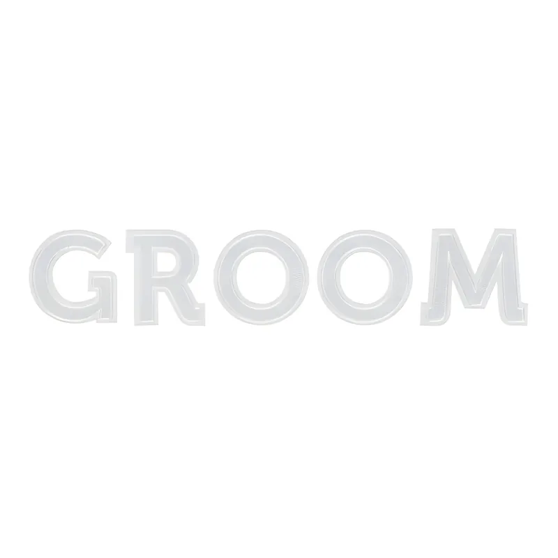 Pezza termoadesiva Groom bianca - Compra ora