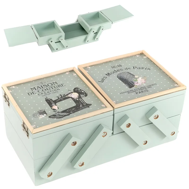Ultimo arrivo | Cucito in legno verde menta